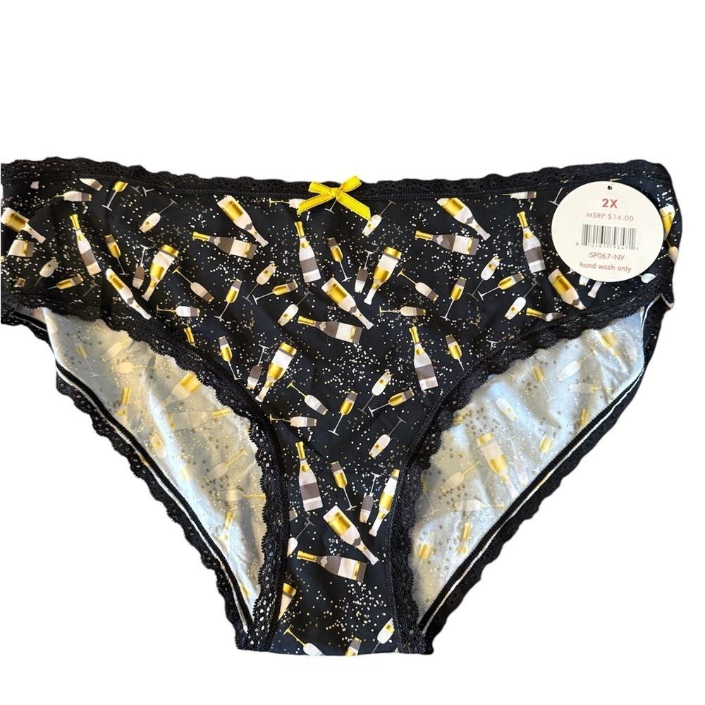 Splendid Black and Floral Women's Panties Set - Picture 5 of 7
